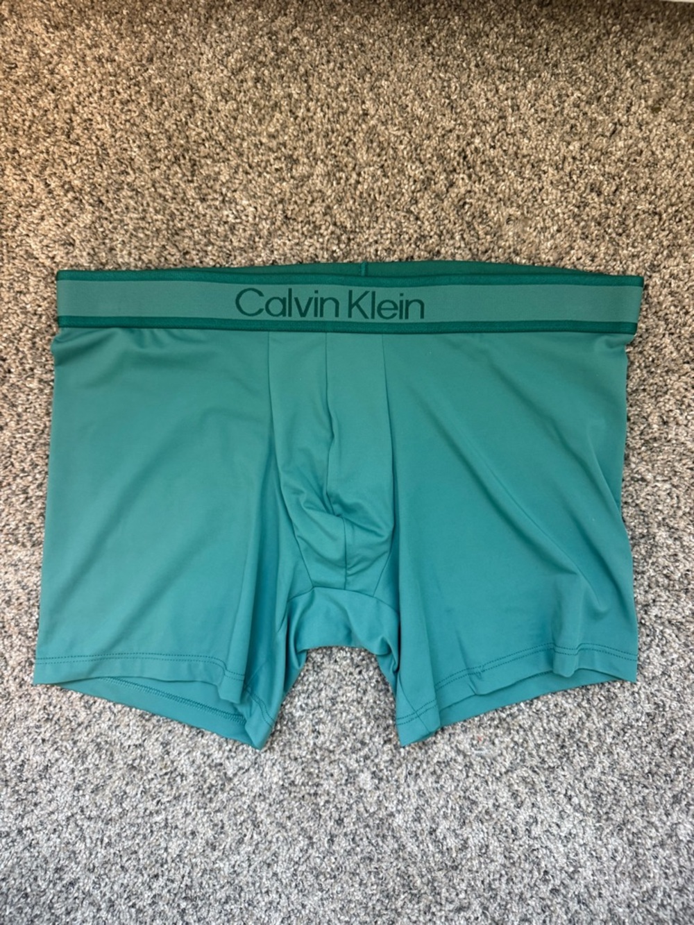 Green Calvin Klein Boxer Briefs